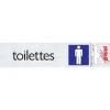 Discount Pictogramme en aluminium toilettes hommes 16,5 x 4,4 cm Signalisation