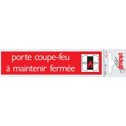 Hot Pictogramme en aluminium coupe - feu maintenir 16,5 x 4,4 cm Signalisation