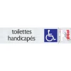 Hot Pictogramme en aluminium toilettes handicapés 16,5 x 4,4 cm Signalisation