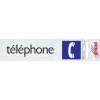 Hot Pictogramme en aluminium téléphone 16,5 x 4,4 cm Signalisation