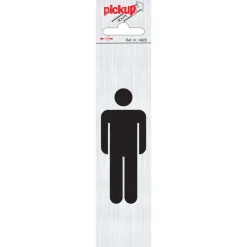Hot Pictogramme en aluminium hommes vertical 6,5 x 4,4 cm Signalisation