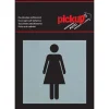 Pictogramme en aluminium dames 8 x 8 cm Signalisation