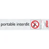Pictogramme en aluminium portable interdit Signalisation