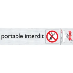 Pictogramme en aluminium portable interdit Signalisation