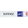 New Pictogramme en aluminium sonnez 16,5 x 4,4 cm Signalisation