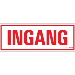 Hot Pictogramme ingang 33 x 12 cm Signalisation