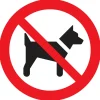 New Pictogramme interdit aux chiens Ø 18 cm Signalisation