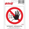 Pictogramme interdit aux personnes non - autorisées 10 x 10 cm Signalisation