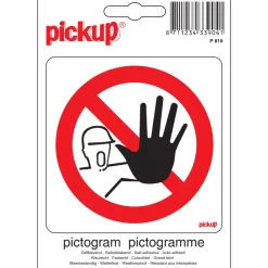 Pictogramme interdit aux personnes non - autorisées 10 x 10 cm Signalisation