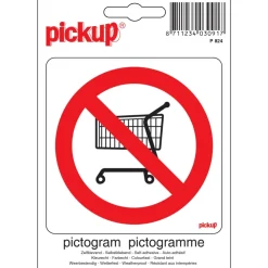 Online Pictogramme interdit chariots 10 x 10 cm Signalisation