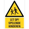Sale Pictogramme let op spelende kinderen 23 x 33 cm Signalisation