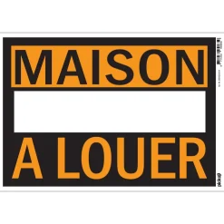 New Pictogramme maison à louer 23 x 33 cm Signalisation