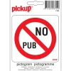Online Pictogramme no pub 10 x 10 cm Signalisation