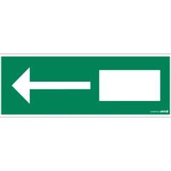 Hot Pictogramme nooduitgang 33 x 12 cm Signalisation