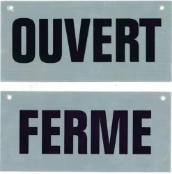 Outlet Pictogramme panneau ouvert / fermé 17 x 12,5 cm Signalisation