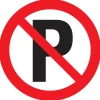 Hot Pictogramme parking interdit Ø 18 cm Signalisation