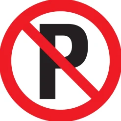 Outlet Pictogramme parking interdit Ø 30 cm Signalisation