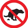 Outlet Pictogramme pas de crottes de chien Ø 30 cm Signalisation