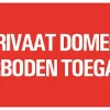 Hot Pictogramme privaat domein 33 x 20 cm Signalisation