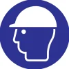 Sale Pictogramme protection de la tête Ø 18 cm Signalisation