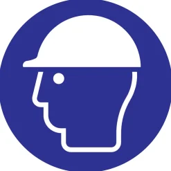 Sale Pictogramme protection de la tête Ø 18 cm Signalisation