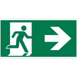Online Pictogramme sortie en droite 15 x 30 cm Signalisation