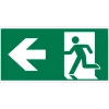 Hot Pictogramme sortie en gauche 15 x 30 cm Signalisation