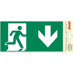 Sale Pictogramme sortie secours bas 10 x 20 cm Signalisation
