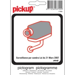 Clearance Pictogramme surveillance par caméra 10 x 10 cm Signalisation