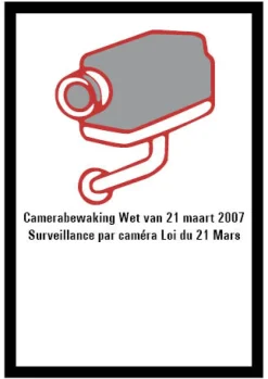 Outlet Pictogramme surveillance par caméra 18 x 12 cm Signalisation