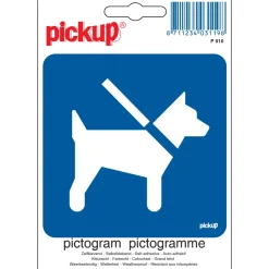 Clearance Pictogramme tenir les chiens à laisse 10 x 10 cm Signalisation