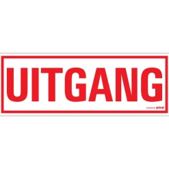Pictogramme uitgang 33 x 12 cm Signalisation