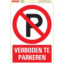 Pictogramme verboden parkeren vinyl 23 x 33 cm Signalisation