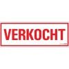 Pictogramme verkocht 33 x 12 cm Signalisation