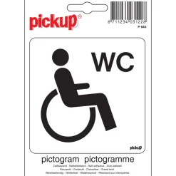 Sale Pictogramme wc handicapées 10 x 10 cm Signalisation