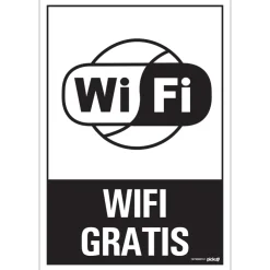 Hot Pictogramme wifi gratis 23 x 33 cm Signalisation