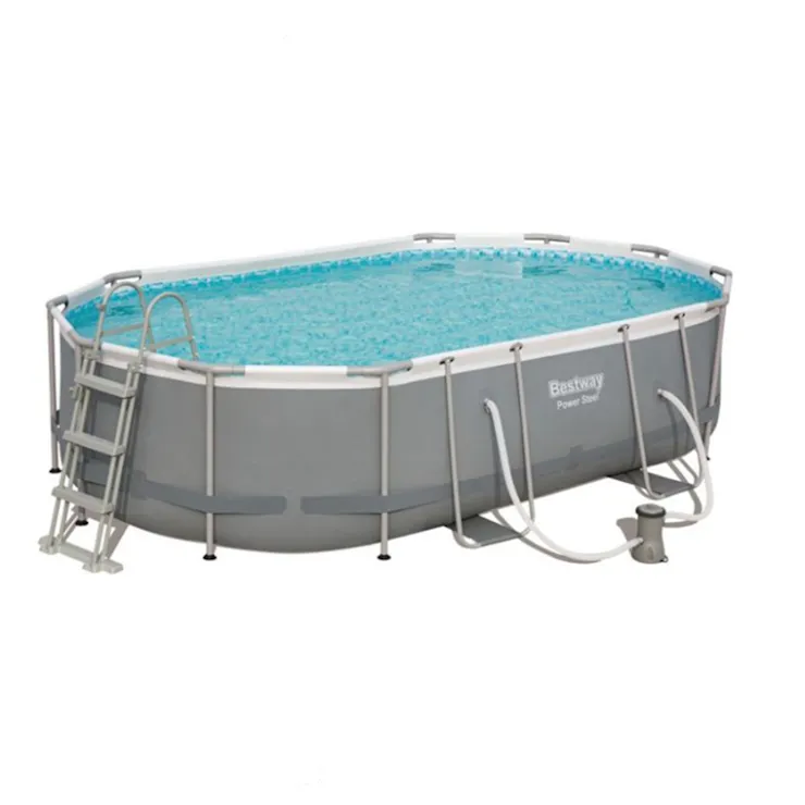 Discount Piscine ovale 488x305x107 cm Piscines Et Accessoires