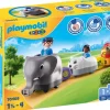 Hot 1.2.3 Train Des Animaux - 70405 Jeux De Construction