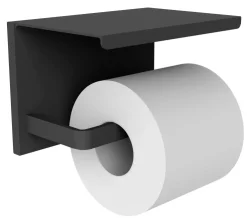 New Porte-rouleau de toilette noir mat Accessoires De Toilette