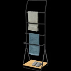 Online Porte-serviettes Verona 156,5x51x40 cm noir Porte-serviettes