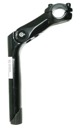 Clearance Potence réglable alu noire Dia.25,4 mm / 180 mm / ext.110 mm Accessoires Vélo