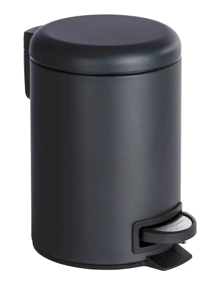 New Poubelle Leman noir 3 l Accessoires De Toilette