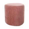 Sale Pouf Tirana - Ø40x38cm - Vieux Rose Tabourets Et Poufs