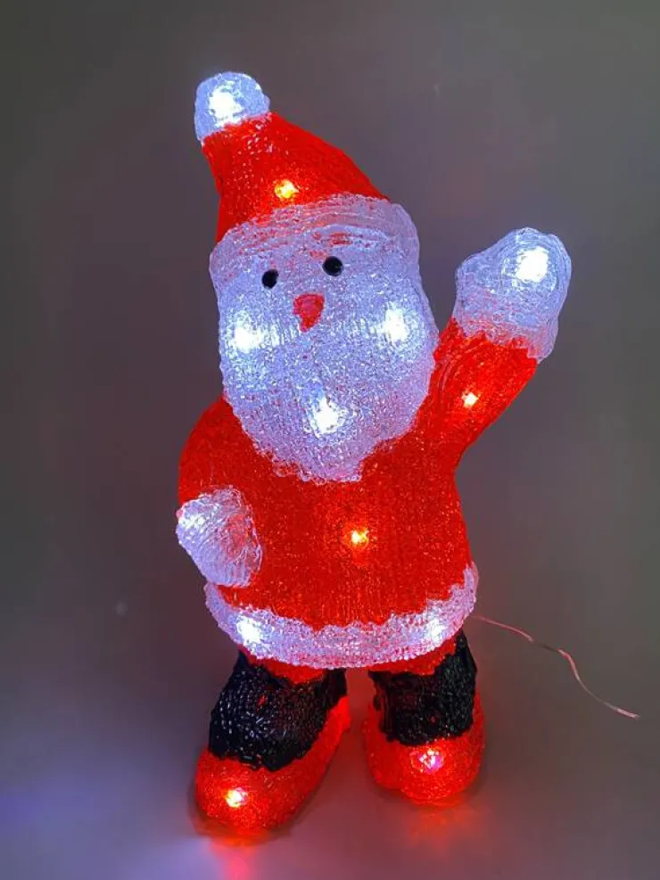 Hot Père Noël LED acrylic 29 cm Décoration Lumineuse