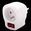 Sale Prise avec interrupteur blanc 1 x 16 A Rallonges Et Adaptateurs