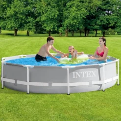 Clearance Prism frame piscine Ø 305x76 cm + pompe 12V Piscines Et Accessoires|Piscines Et Accessoires