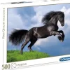 Online Puzzle 500 Fresian Black Horse Puzzles