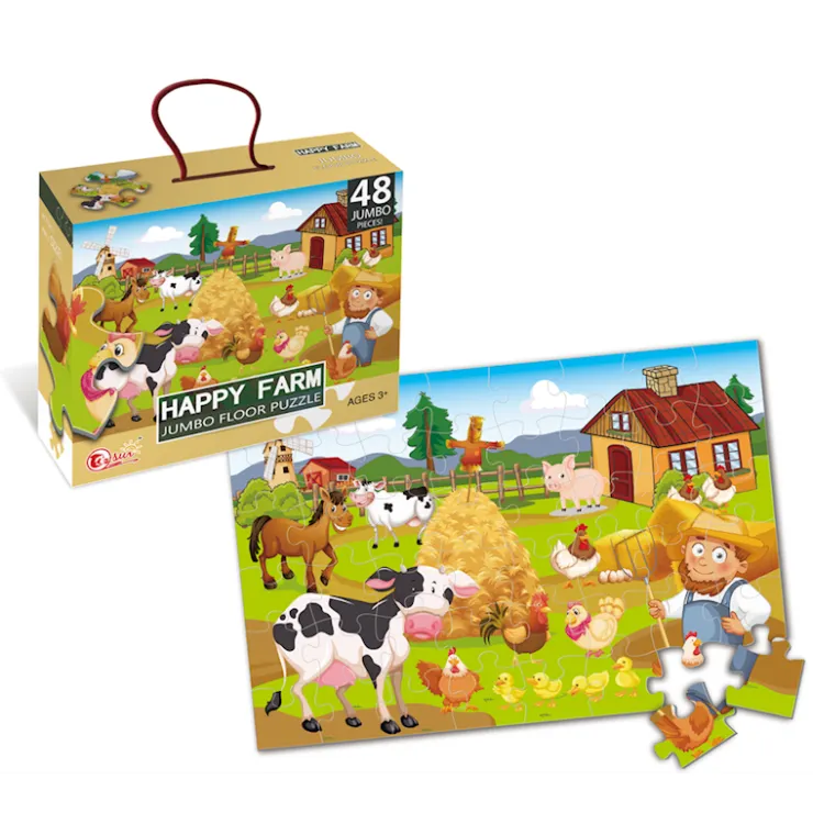 Clearance Puzzle Amis de la ferme - 48 pièces Puzzles