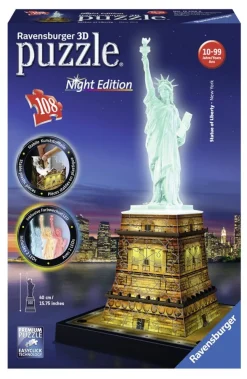 Hot Puzzle 3D statue of liberty night edition Puzzles