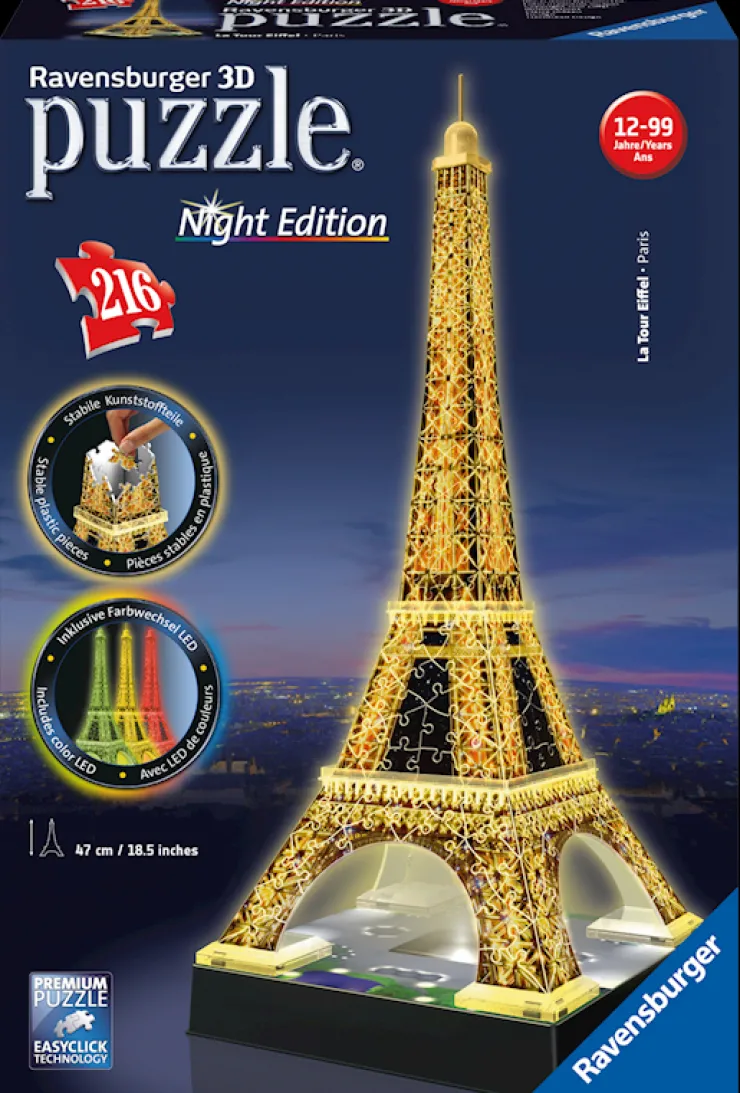 Best Puzzle 3D: Tour Eiffel night edition Puzzles
